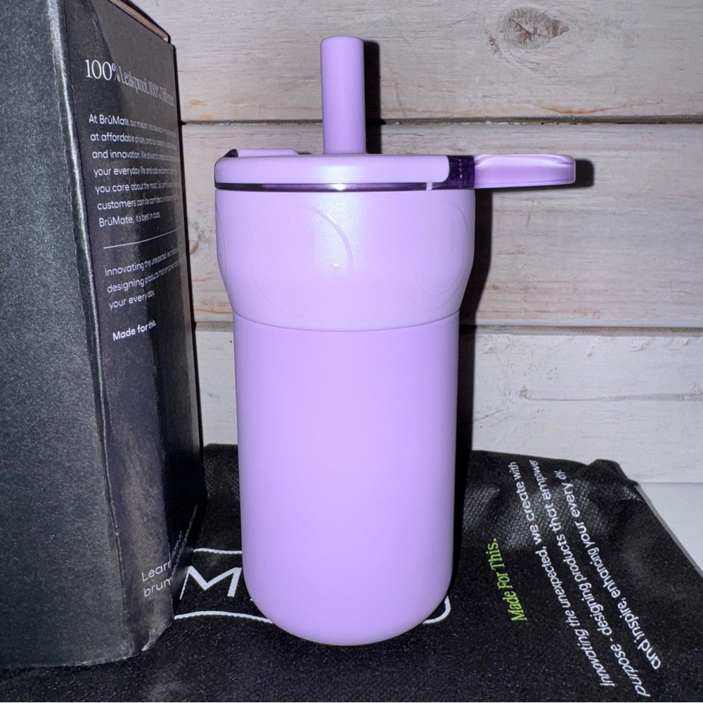 Brumate Leap HAPPY HOUR 12 oz Leakproof Kids Tumbler Limited Ed. New In Box 😃 - Picture 4 of 6
